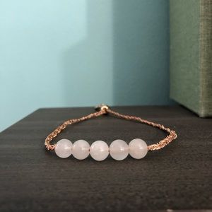 Rose Gold Bracelet with Pearls